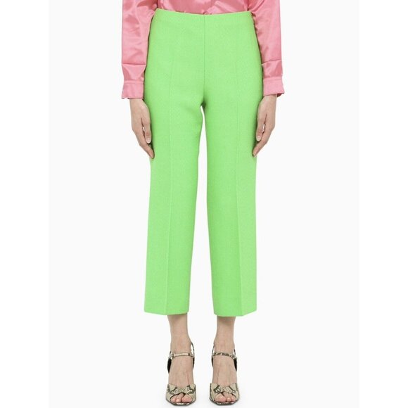 💚💚 Gucci 2023 Green Pants 💚💚 size 44 💚 NWT💚 - Picture 1 of 4